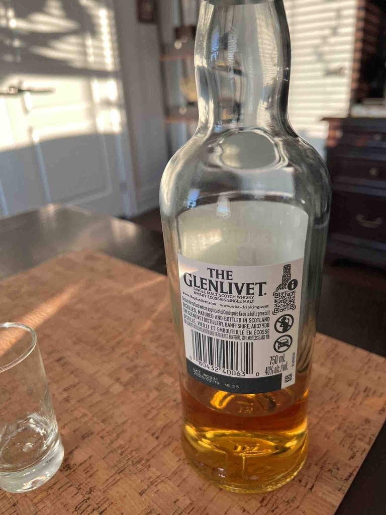THE GLENLIVET SCOTCH WHISKY 12YEAR 750ML