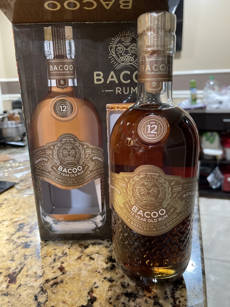 BACOO 12 YEAR GOLD RUM 750ML
