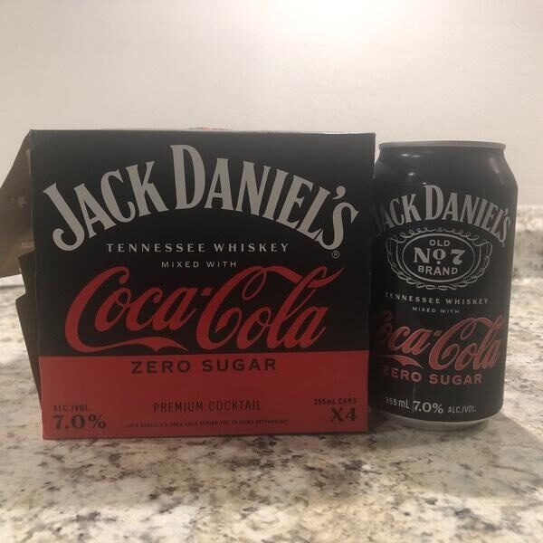 JACK DANIEL'S AND COCA COLA ZERO 4-PK