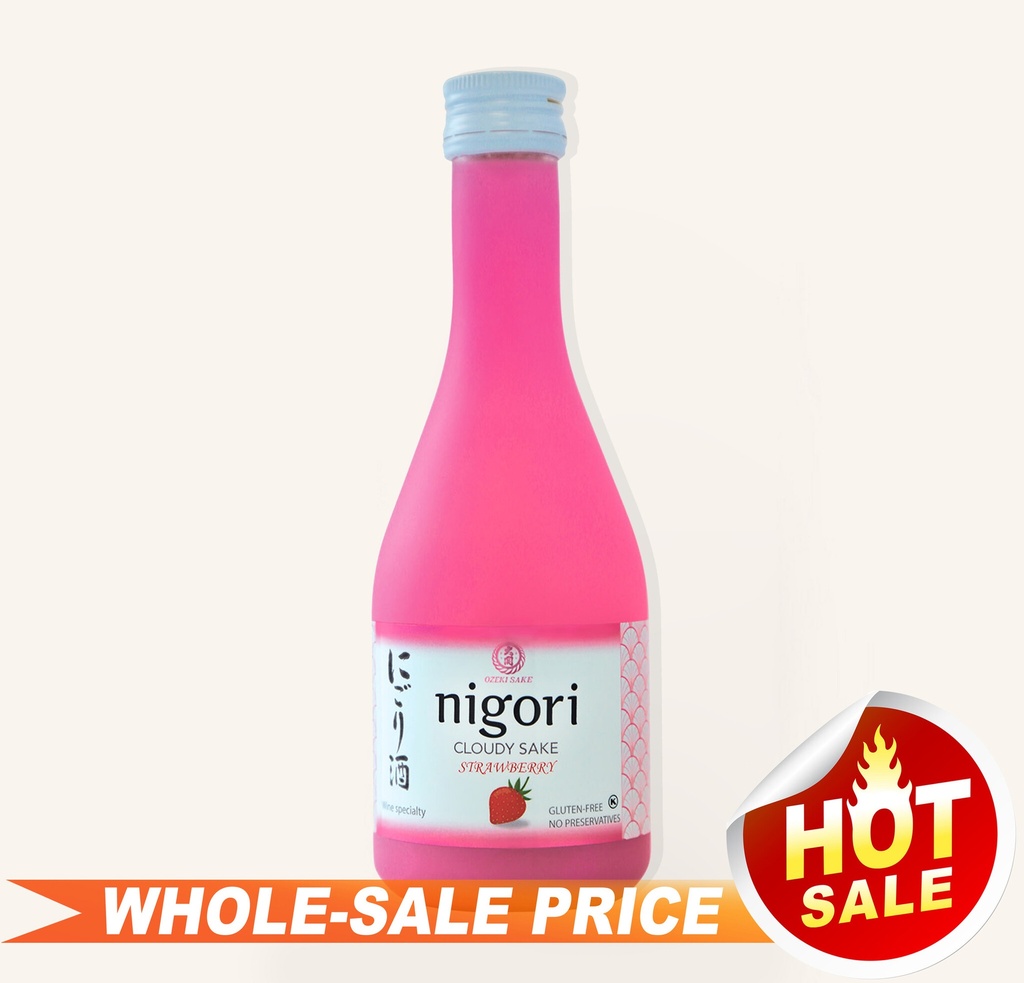 NIQORI CLOUDY SAKE STRWBERY 355 ML