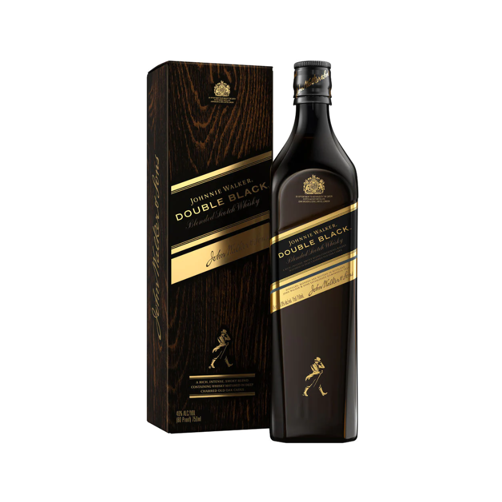 JOHNNIE WALKER DOUBLE BLACK 750ML