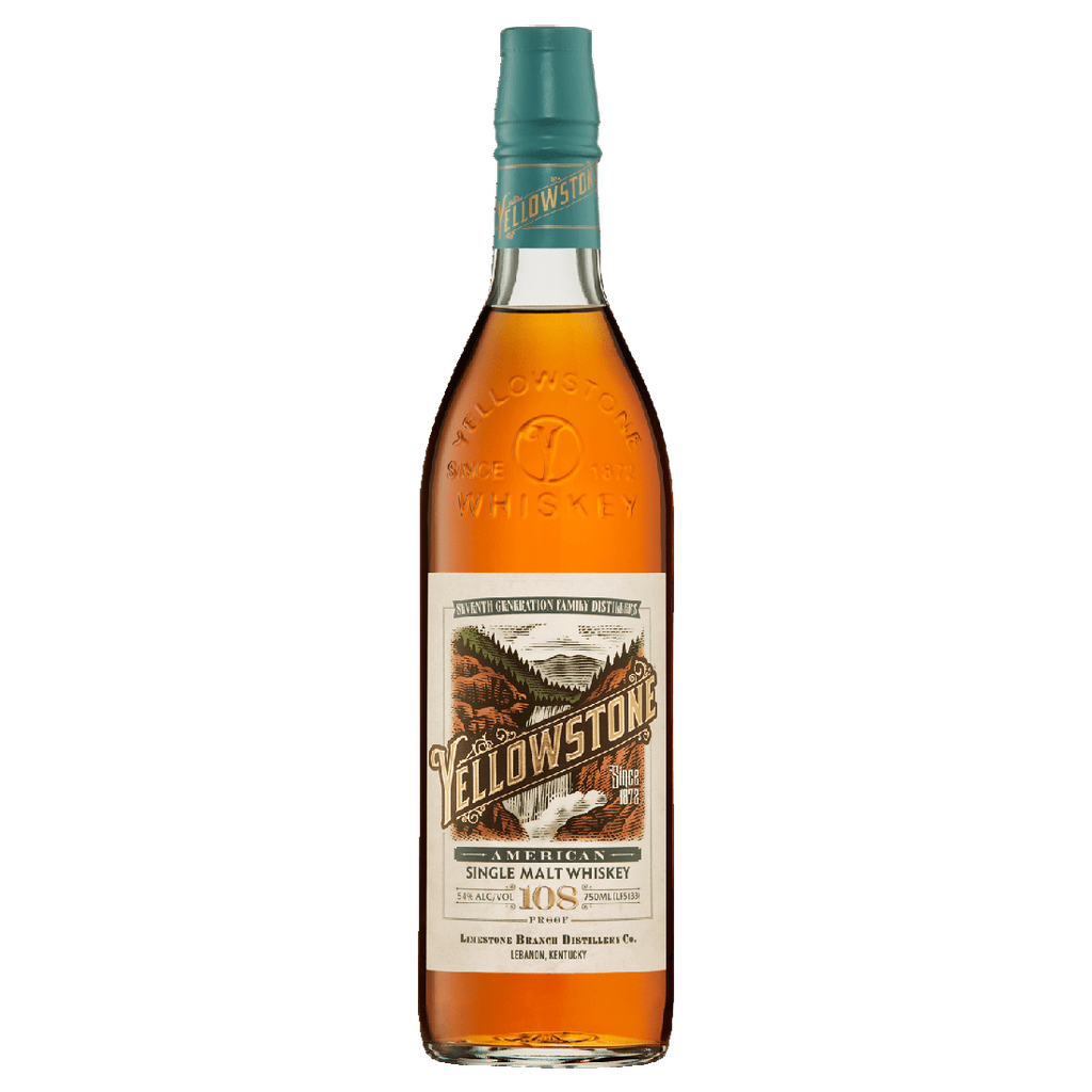 YELLOWSTONE SINGLE MALT WHISKEY 108 PROVE 750 MILL