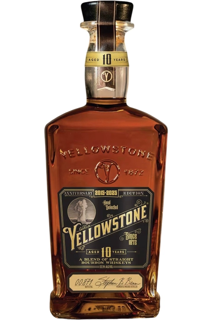 YELLOWSTONE 10 YEAR AGED BOURBON WHISKEY 750ML