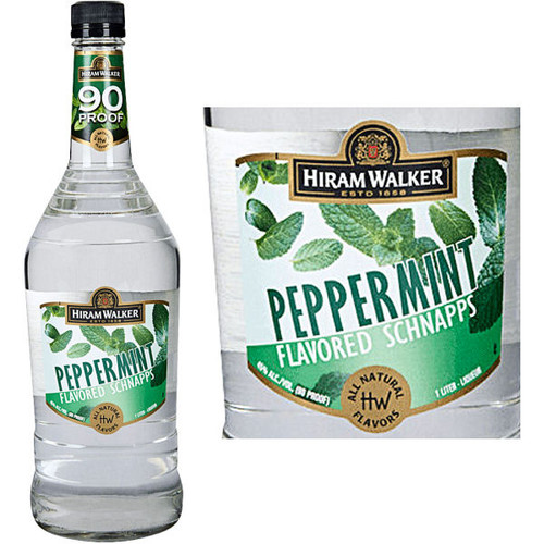 HIRAM WALKER PEPPERMINT SCHNAS 1.LT