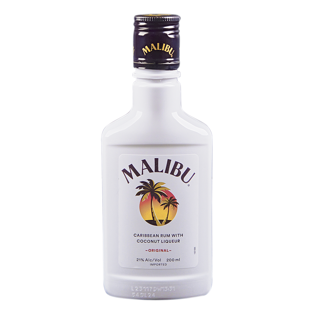 MALIBU CARIBBEAN RUM 200 MIL