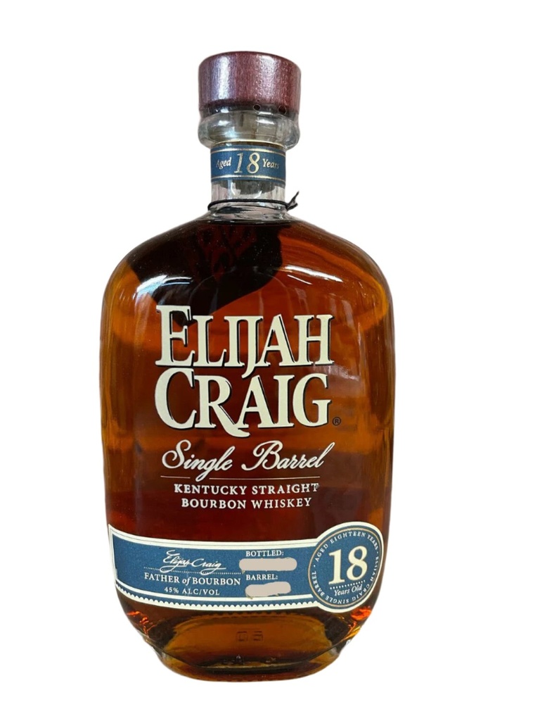 ELIJAH CRAIG SINGLE BARREL 18 YEAR - 750ML