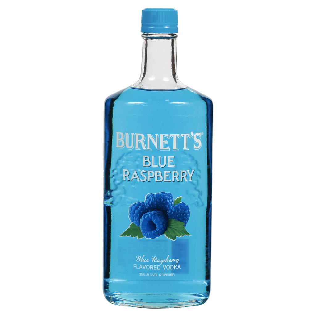 BURNETT'S BLUE RASPBERRY 750 MIL