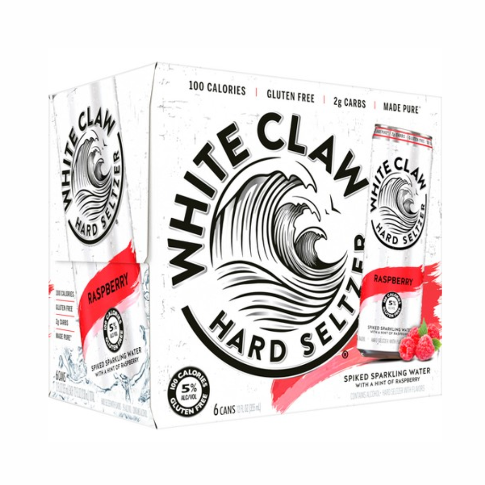 WHITE CLAW RASPBERRY 6PK CAN