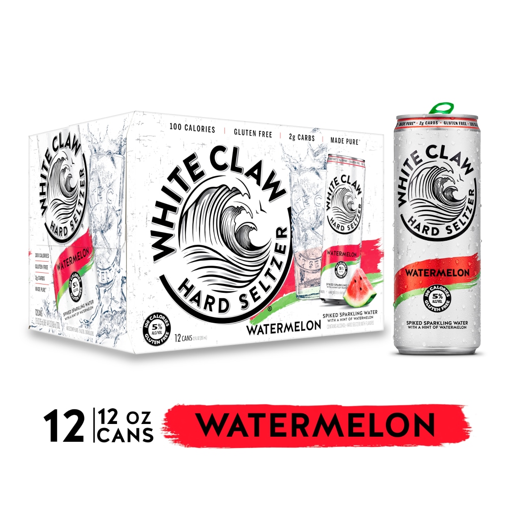 WHITE CLAW WATERMELON 12PK CA?NS 12 OZ