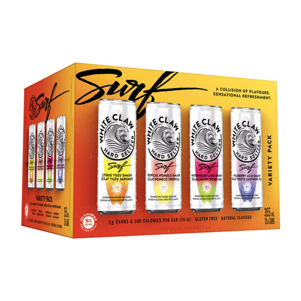 WHITE CLAW VARIETY PACK SURF 12-PK