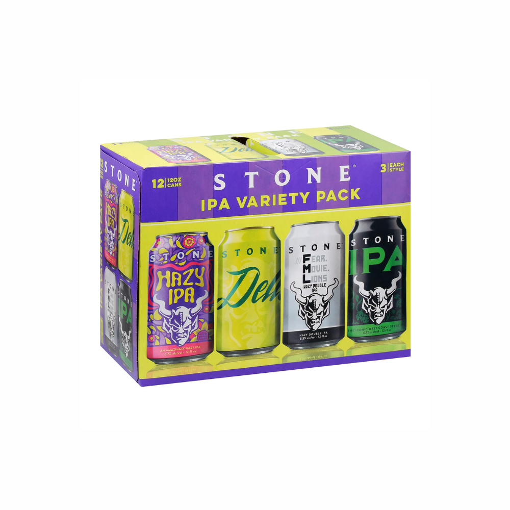 STONE IPA VARIETY PACK - 12 OZ CANS