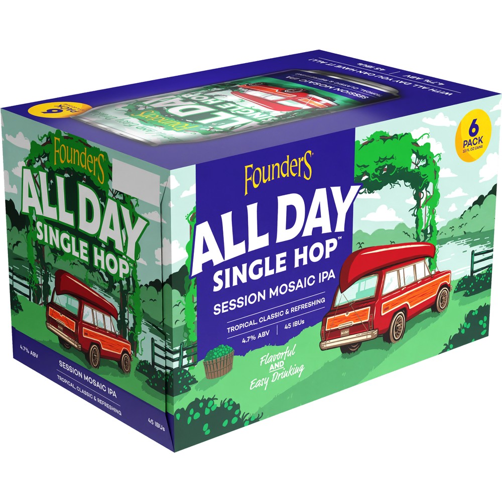 FOUNDERS ALL DAY GRAPEFRUIT 6PK CANS? 12OZ