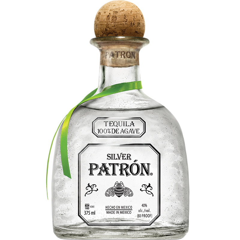 TEQUILA SILVER PATRON 375 MIL