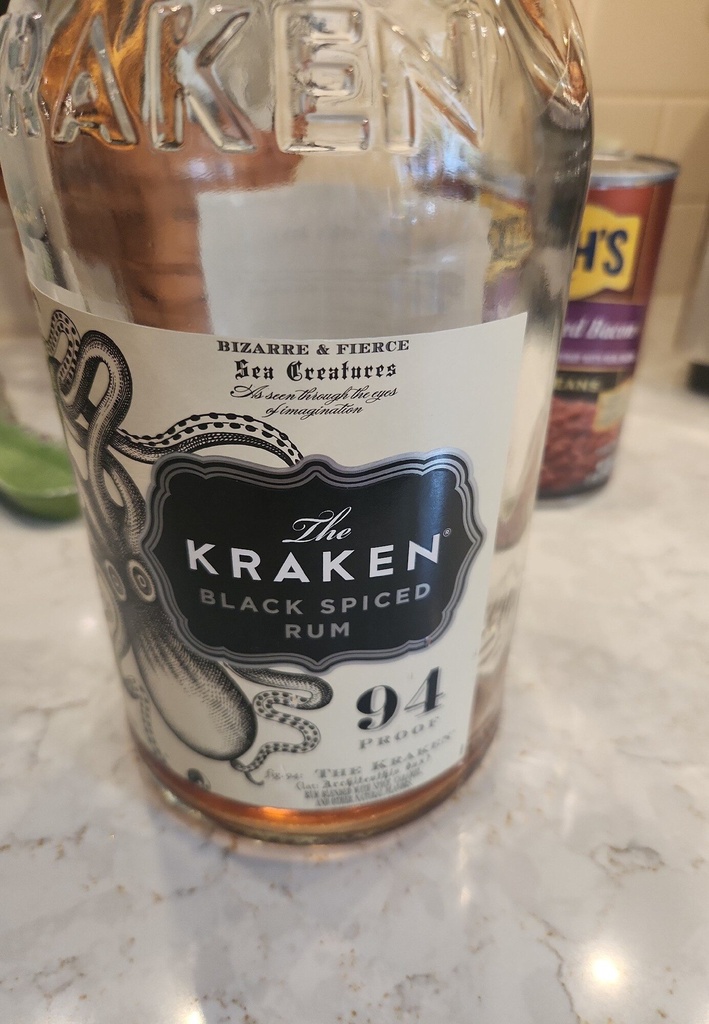 THE KRAKEN BLACK SPICED RUM 94 PROOF 1.75LT