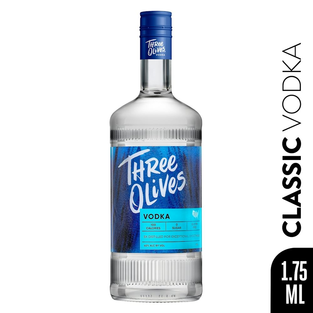THREE OLIVES VODKA 1.75L