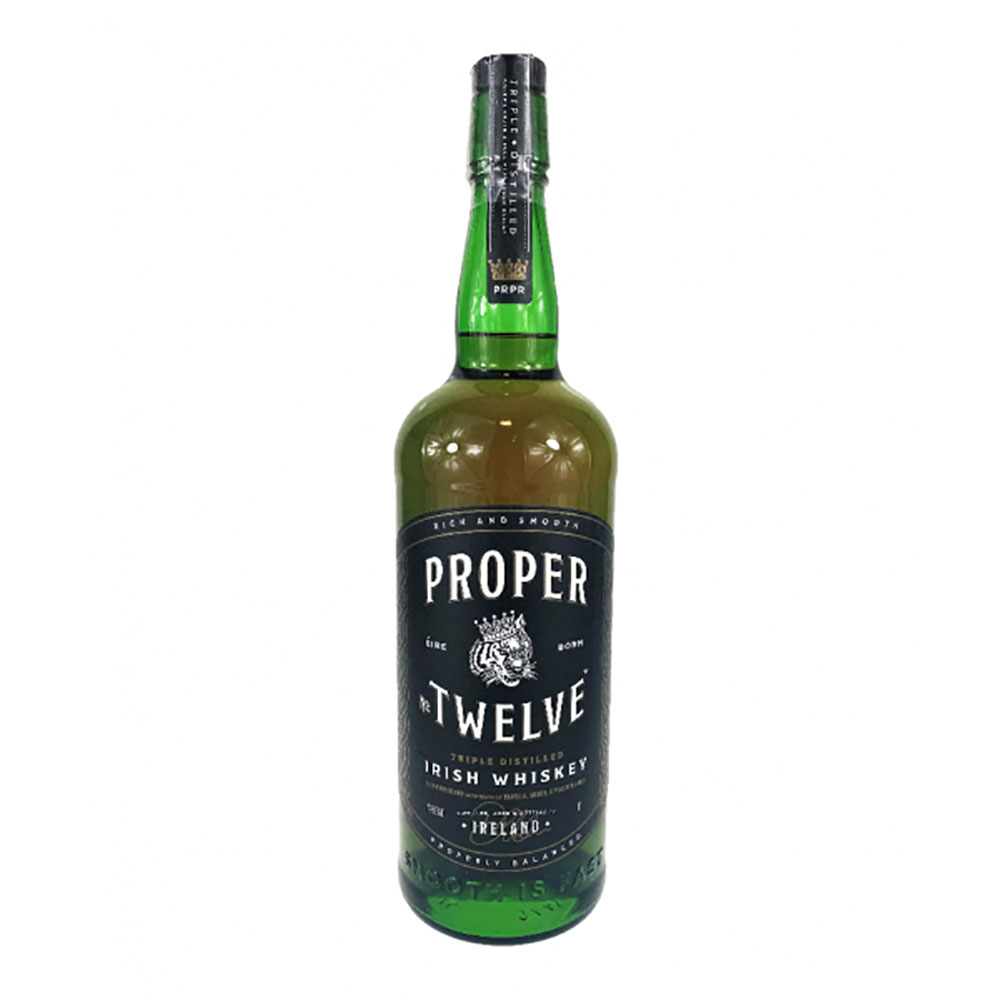 PROPER TWLVE BLACK LABEL, IRISH WHISKEY 1L