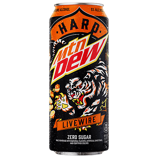 MTN DEW HARD LIVEWIRE (ORANGE) 24OZ
