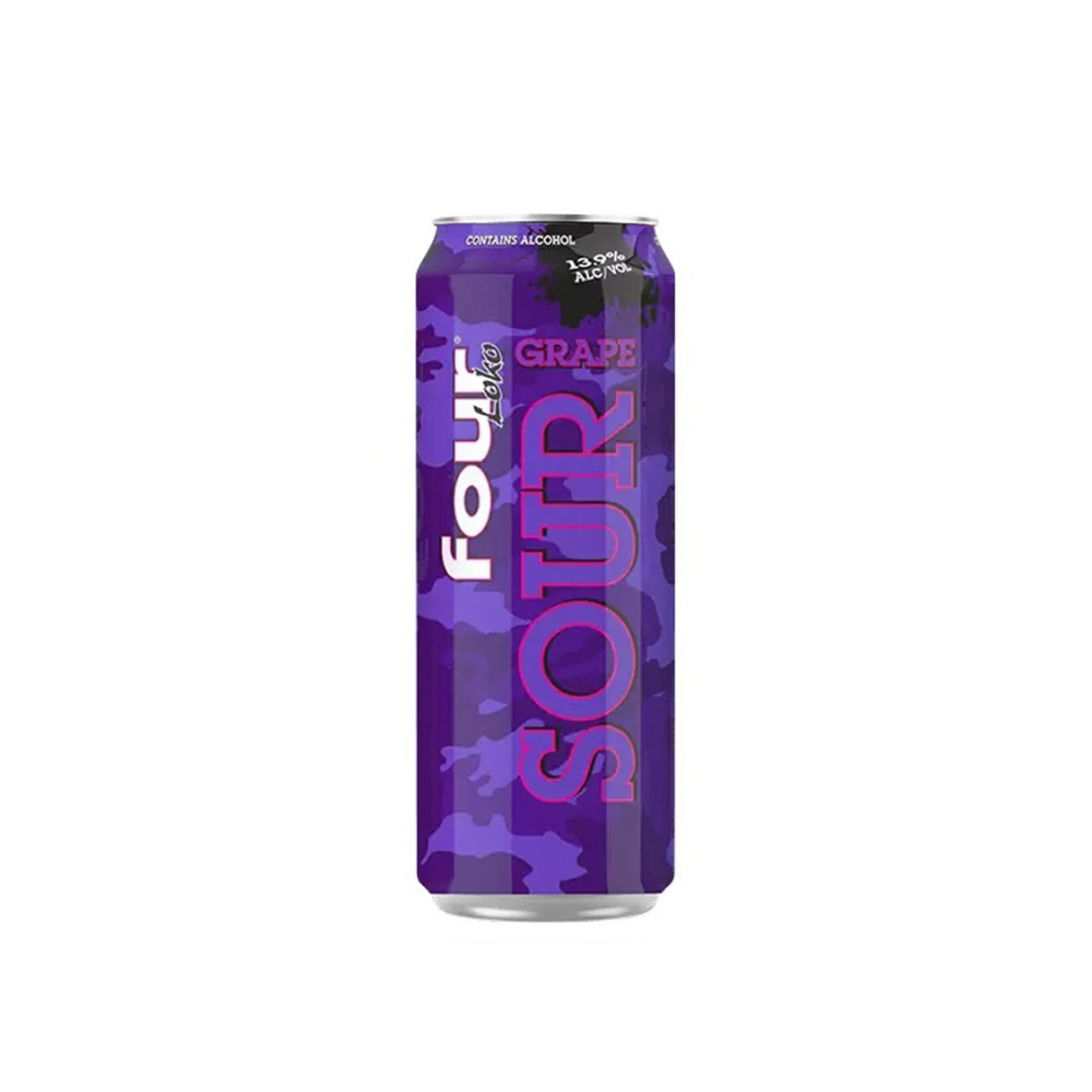 FOUR LOKO SOUR GRAPE 24OZ