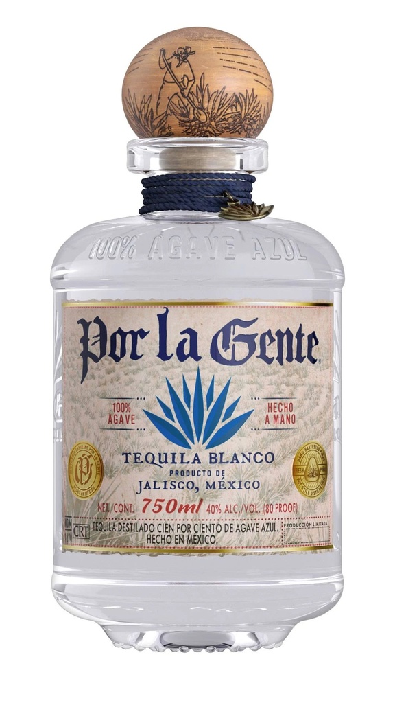 POR LA GENTE TEQUILA BLANCO - 750ML