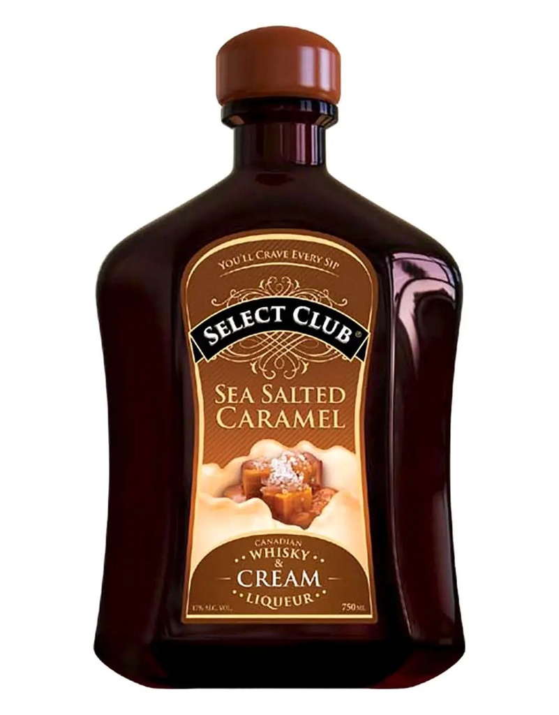 SELECT CLUB SEA SALTED CARAMEL WHISKEY 750 MIL