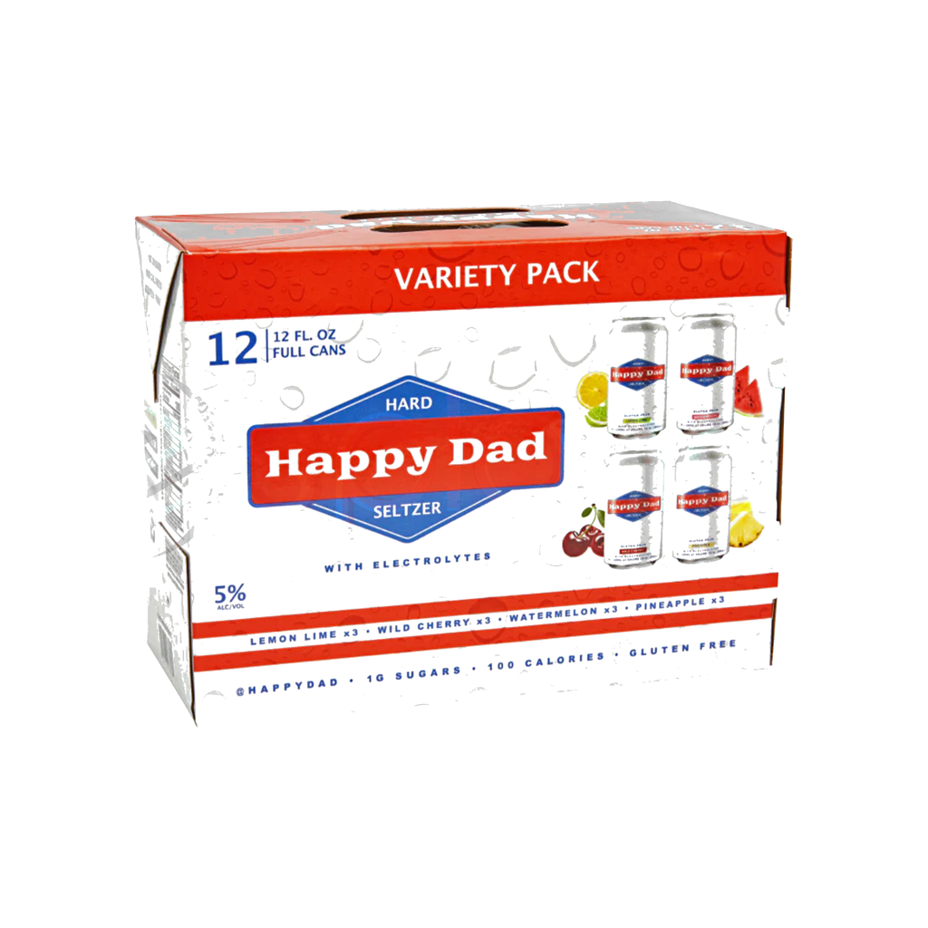 HAPPY DADS SELTZER VARIETY PACK 12PK