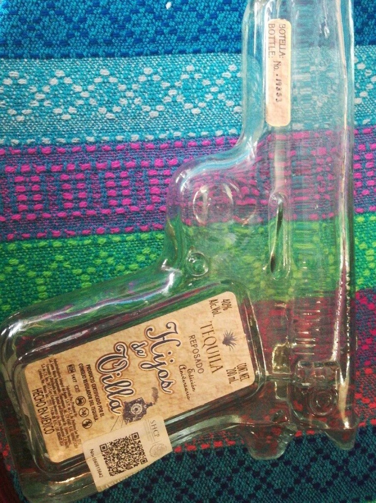 HIJOS VILLA TEQUILA GUN BOTL 200 ML
