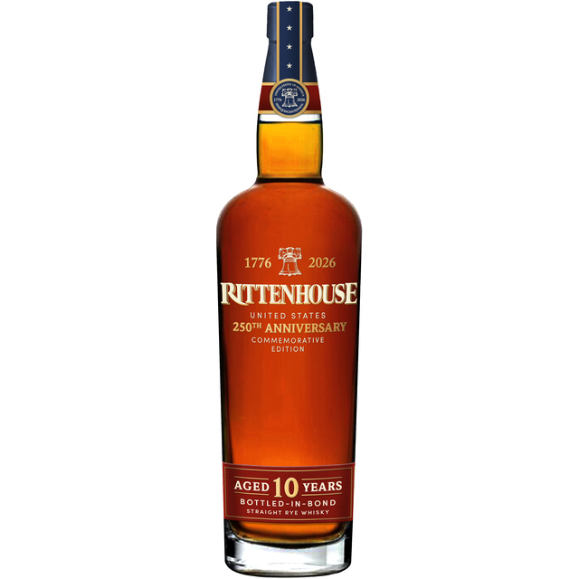 RITTENHOUSE 250TH ANNIVERSARY 10 YEAR AGED BOURBON BIB 750ML