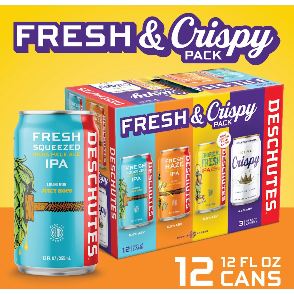 DESCHUTES FRESH PACK, IPA 12PK CANS